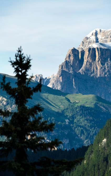 vista sulle Dolomiti di Fassa