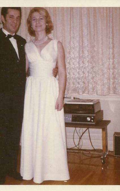 Frank and Bianca going to the ball at the Caruso Club, Sudbury On, '70s