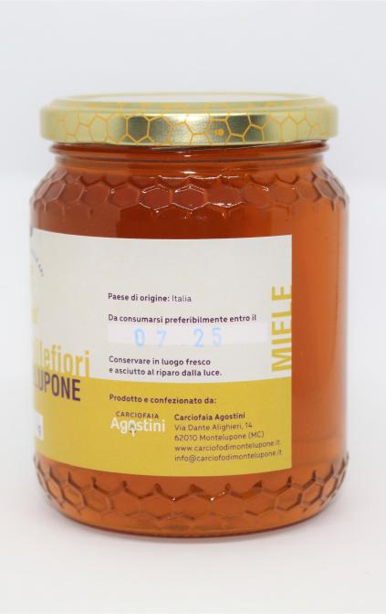 Miele millefiori di Montelupone in vaso da 500 gr.