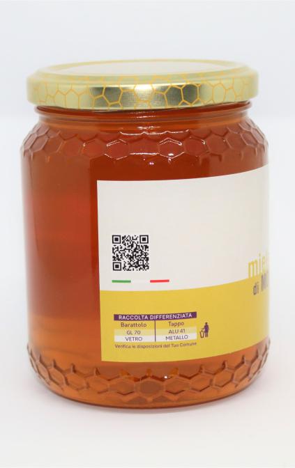 Miele millefiori di Montelupone in vaso da 500 gr.