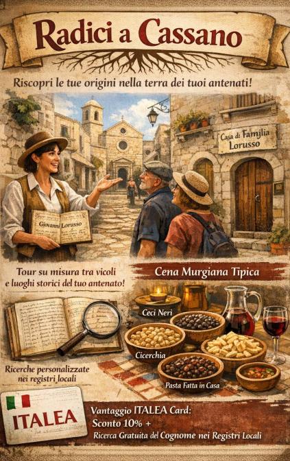 Radici a Cassano - Un viaggio nelle memorie di famiglia, guidato da chi conosce il paese nel profondo