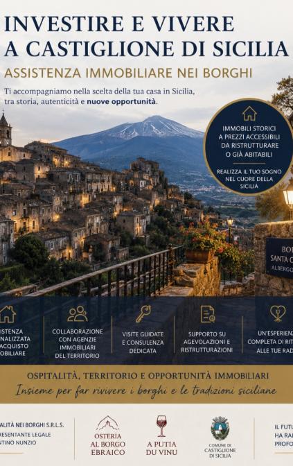 Investire e Vivere a Castiglione di Sicilia – Assistenza Immobiliare nei Borghi